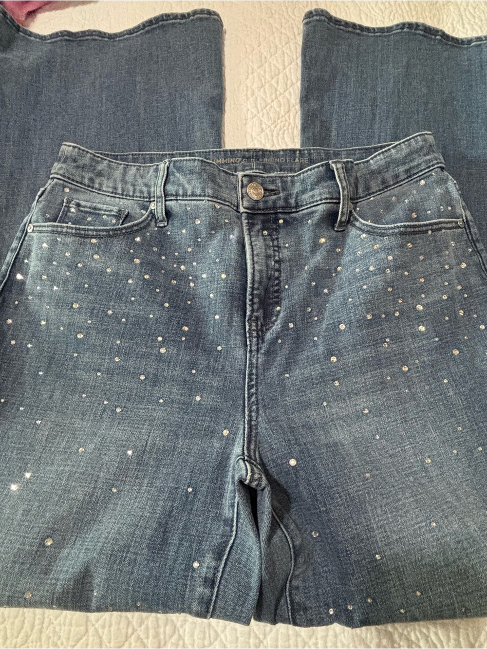 Chico’s Rhinestone Embellished Jeans - Picture 7 of 10